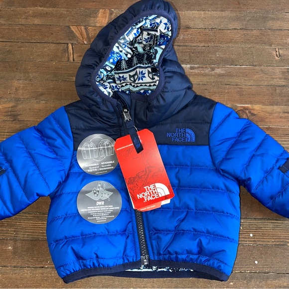 The North Face Other - The North Face Reversible Hooded lacket Size 0/3 Months NWT